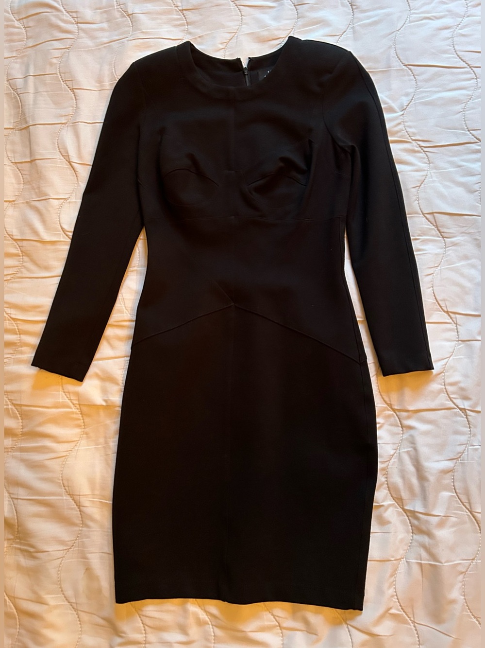 Robert Rodriguez Black Sculpted Bodycon Sheath Dress Size 4 XXS XS
